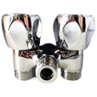 Grifo para lavadora doble- latón pesado- 1-2 x 3-4 x 3-4